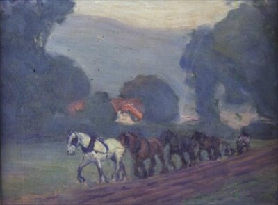 The Four Horse Team by Robert Polhill Bevan